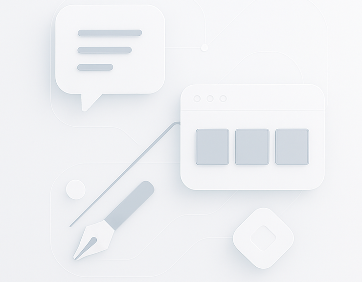 A_2D_digital_illustration_displays_four_minimalist_converted